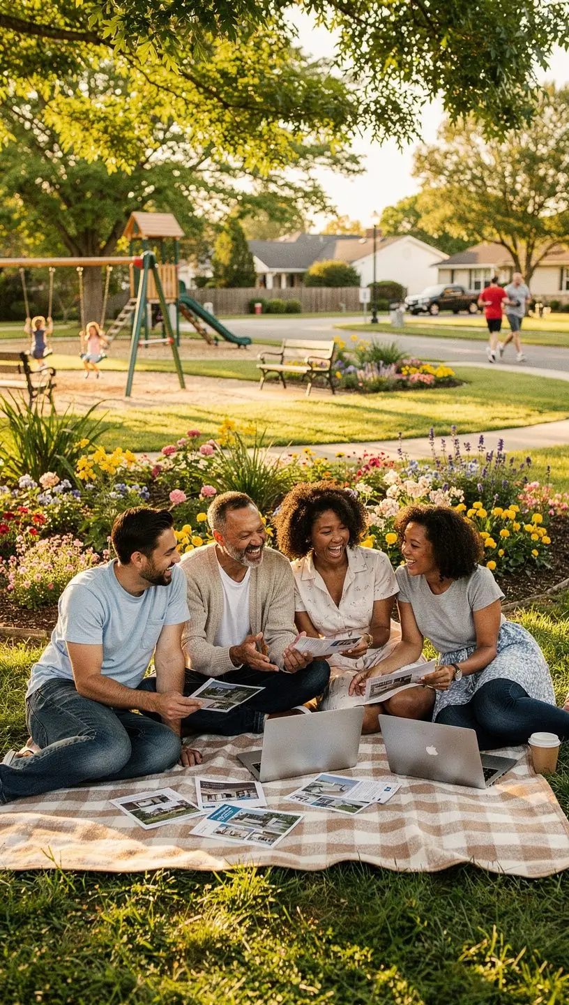 Konsultant pomagający klientom w wyborze idealnego mieszkania.