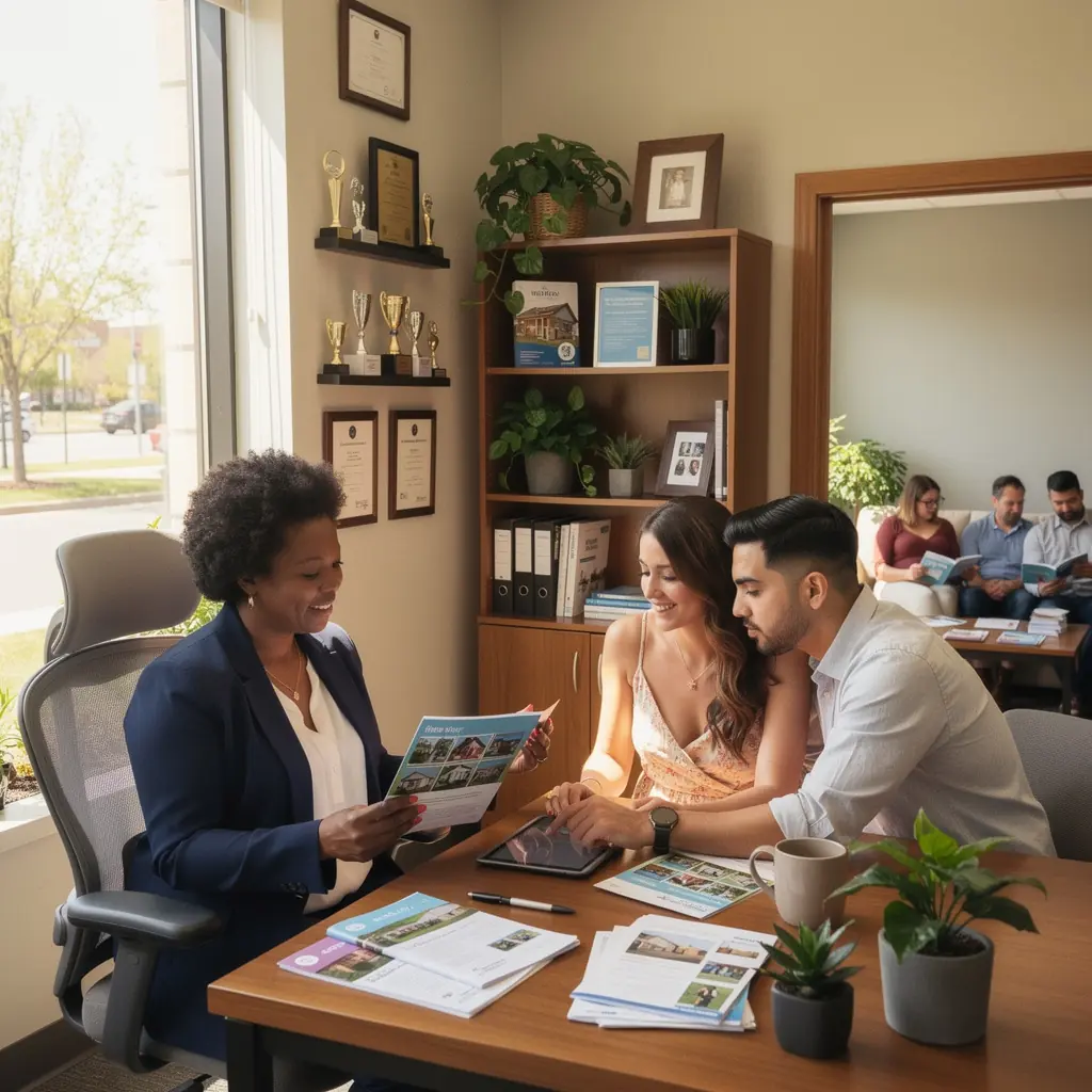 Zewnętrzny widok na dom z ogrodem w spokojnej okolicy.