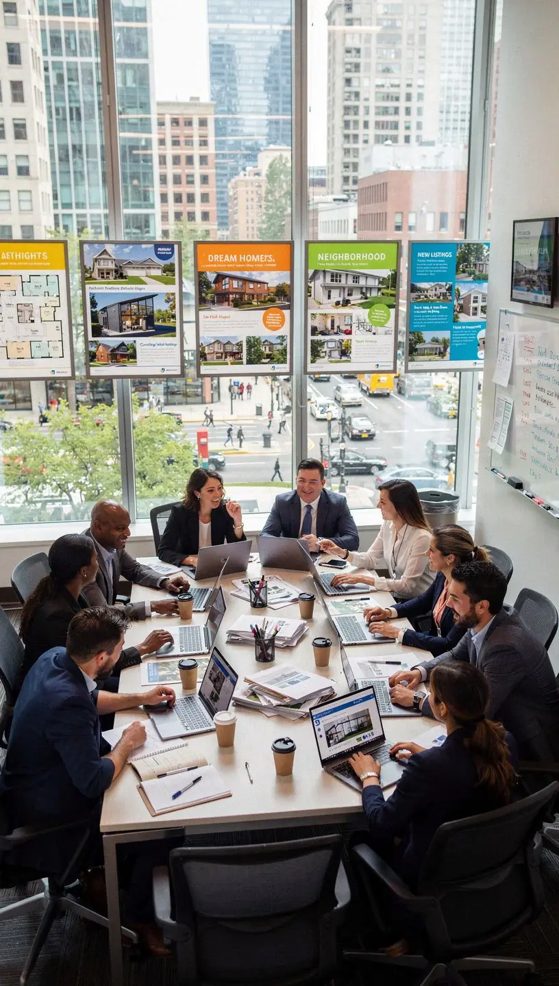 Mapa regionu z zaznaczonymi dostępnymi nieruchomościami do wynajęcia.