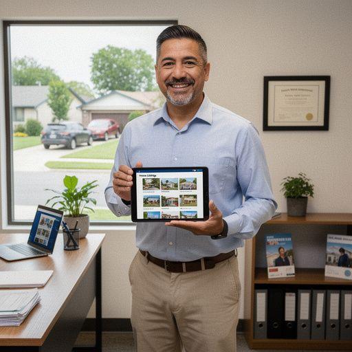 Osoba rozmawiająca z doradcą na temat zakupu nieruchomości.